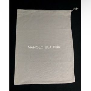 Manolo Blahnik Storage Drawstring Dust Bag 13.5 " x 10"